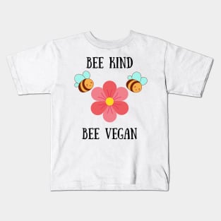 Bee Kind Bee Vegan Kids T-Shirt